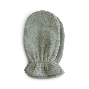 Mushie Bath Mitt 2-pack - Moss